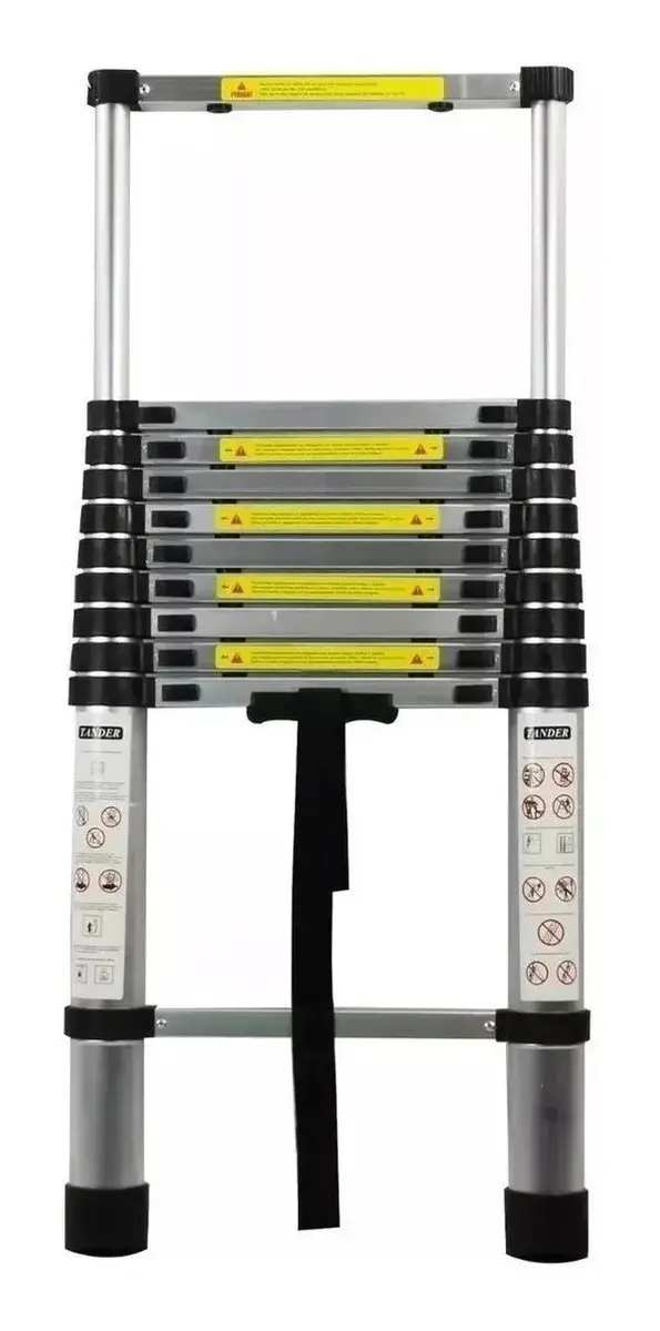 Escada Telescópica Inox 7m Antiderrapante